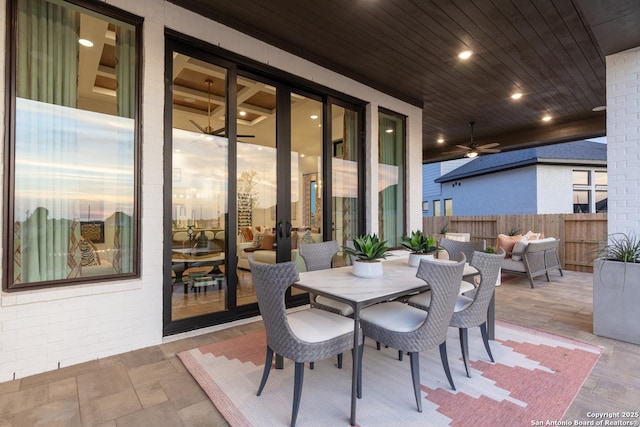 305 Barton, Boerne, TX 78006 - view of patio / terrace featuring outdoor dining space