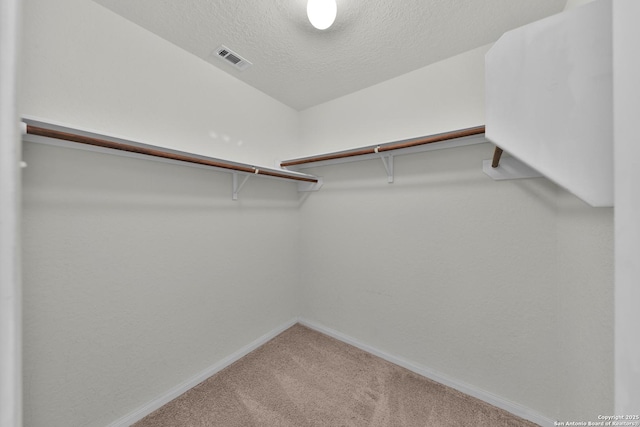12266 Stratsburg, San Antonio, TX 78252 - walk in closet featuring carpet flooring and visible vents
