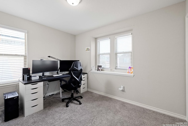 1623 Iron Crk, San Antonio, TX 78245 - home office with carpet and baseboards