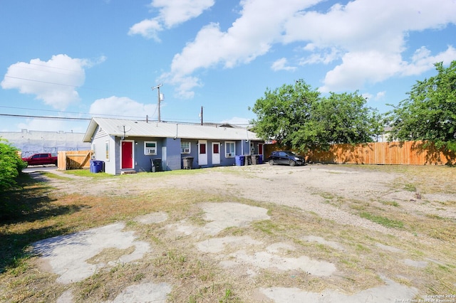 exterior space with fence