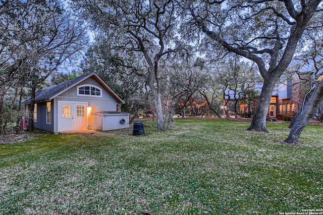 409 Sandy Oaks, Boerne, TX 78015 - view of yard with an outdoor structure