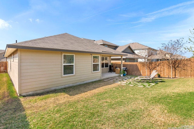 7015 Capella Cir, San Antonio, TX 78252 - rear view of property with fence private yard and a yard