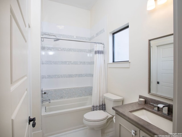7110 Bella Rose, San Antonio, TX 78256 - bathroom with toilet, vanity, and shower / tub combo