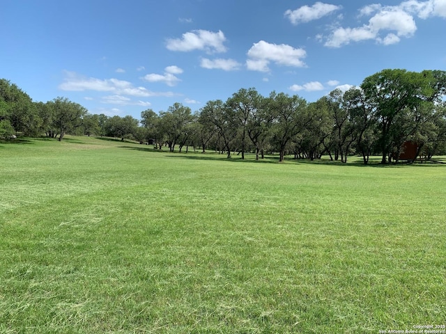 105 Cibolo Pass, Boerne, TX 78015 - surrounding community featuring a yard and view of wooded area