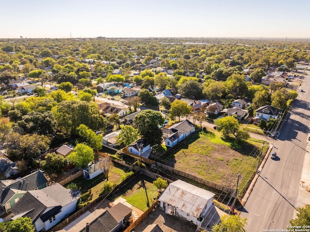 aerial view featuring a residential view