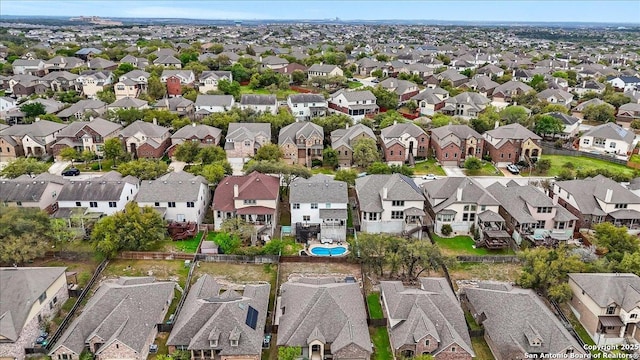 aerial view featuring a residential view