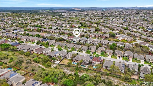 aerial view featuring a residential view