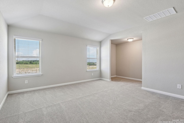 139 Perciful Ave, Cibolo, TX 78108 - carpeted spare room featuring baseboards and lofted ceiling