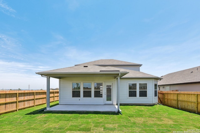 139 Perciful Ave, Cibolo, TX 78108 - back of property with a patio area and roof with shingles