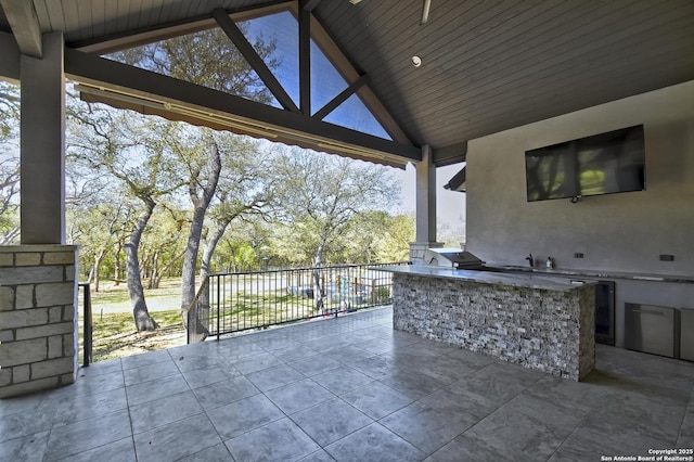1609 Havenwood, New Braunfels, TX 78132 - view of patio / terrace featuring exterior kitchen