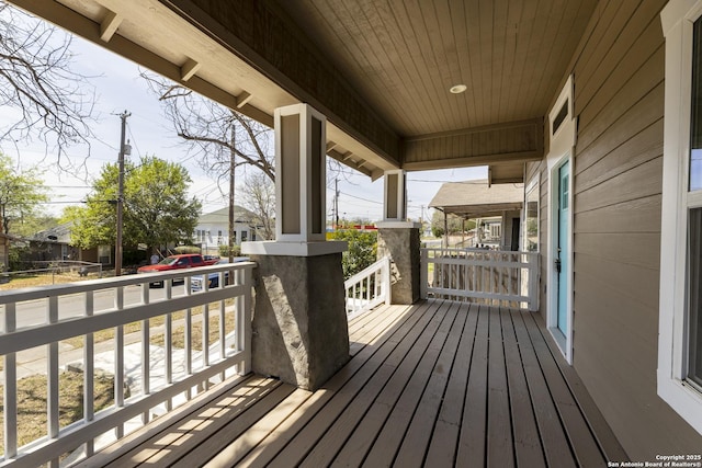 129 Cincinnati, San Antonio, TX 78201 - deck featuring covered porch