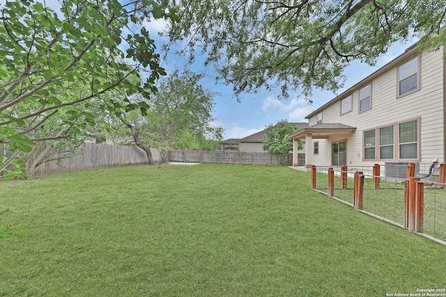 13612 Sungrove Vw, San Antonio, TX 78245 - view of yard featuring a fenced backyard