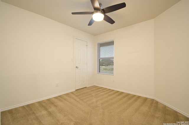 180 Elderberry, New Braunfels, TX 78130 - unfurnished room featuring baseboards, ceiling fan, and carpet flooring