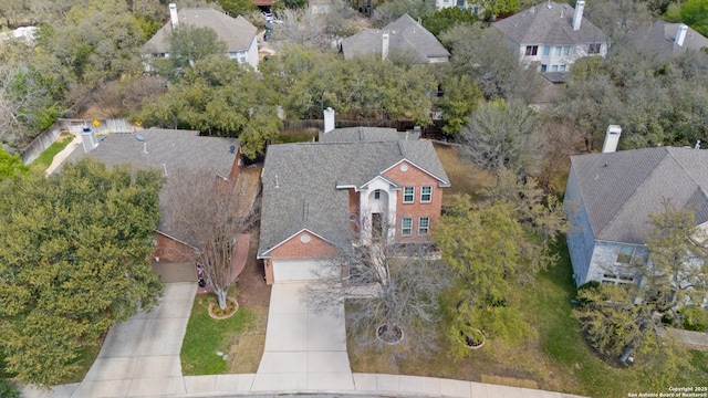 birds eye view of property featuring a residential view