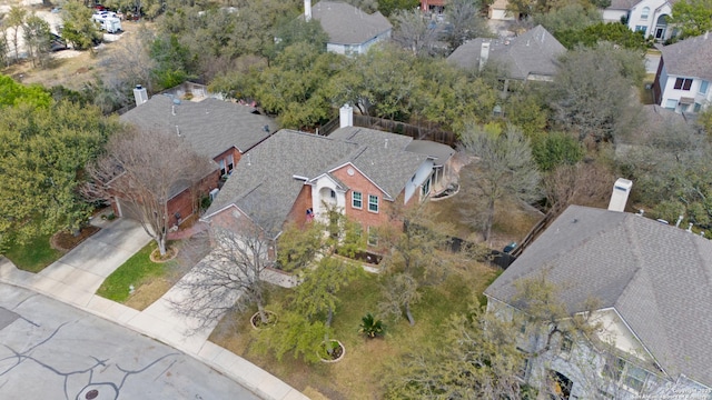 aerial view featuring a residential view