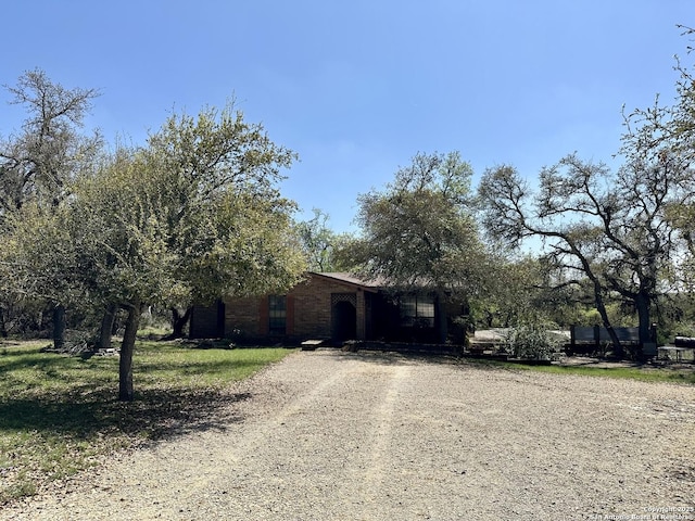 view of front of home featuring driveway