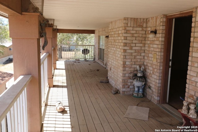 view of deck