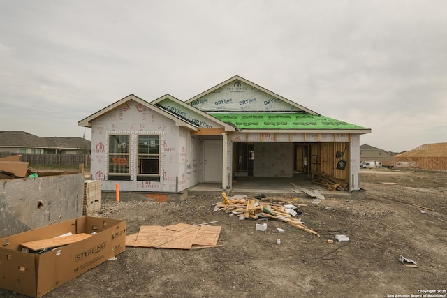 view of front of home