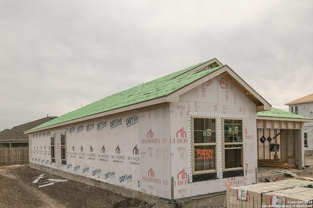 view of side of property