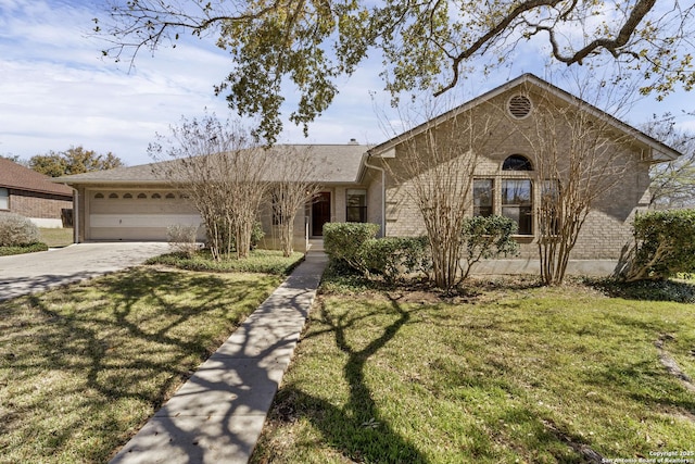 2343 Country Grace, New Braunfels, TX 78130 - single story home with driveway, an attached garage, and a front yard