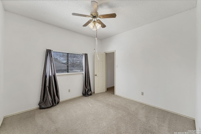 2343 Country Grace, New Braunfels, TX 78130 - carpeted spare room with a textured ceiling and ceiling fan