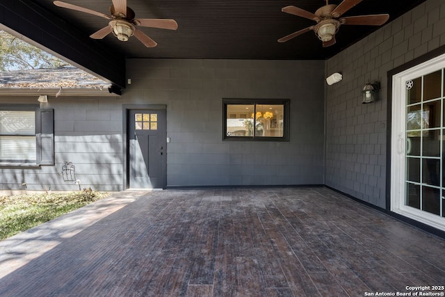 112 Coventry Ln, Terrell Hills, TX 78209 - view of patio / terrace with ceiling fan