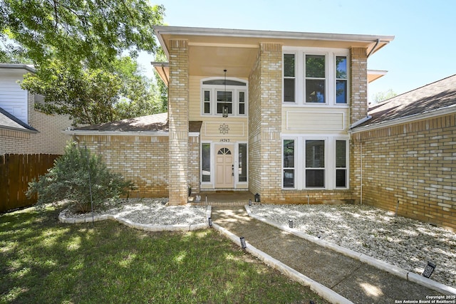 14743 Oak Briar, San Antonio, TX 78232 - view of front of home featuring brick siding and fence