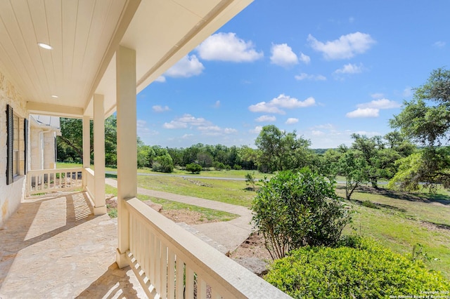 view of patio / terrace featuring a porch