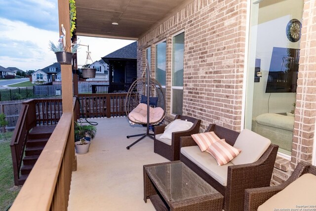 view of patio / terrace with fence
