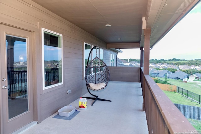 view of balcony