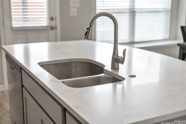 13850 Cohan Way, San Antonio, TX 78253 - interior details with stainless steel dishwasher, light countertops, and a sink