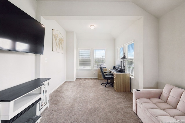 13850 Cohan Way, San Antonio, TX 78253 - office space with carpet flooring, baseboards, and vaulted ceiling