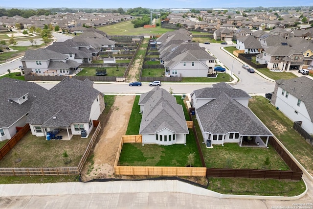 drone / aerial view with a residential view