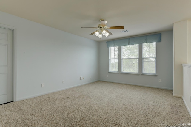 7609 Highland Park, San Antonio, TX 78250 - carpeted spare room with a ceiling fan and baseboards