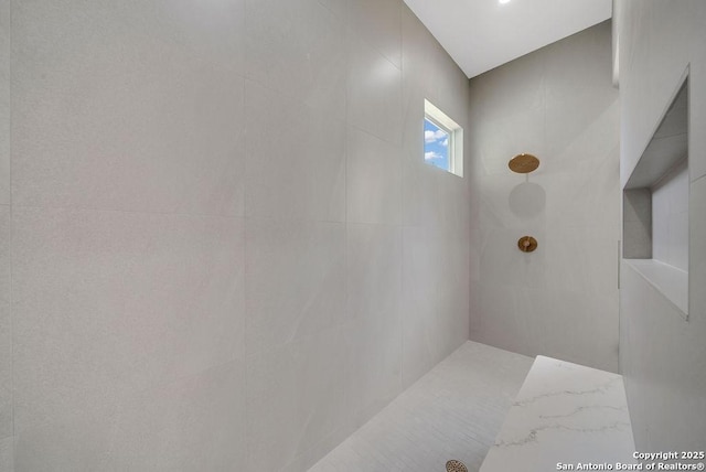 303 Pleasant Knl, San Antonio, TX 78260 - bathroom featuring tiled shower