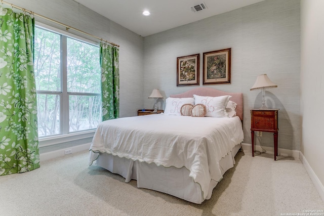 93 Bristol Grn, San Antonio, TX 78209 - carpeted bedroom featuring baseboards, visible vents, recessed lighting, and multiple windows