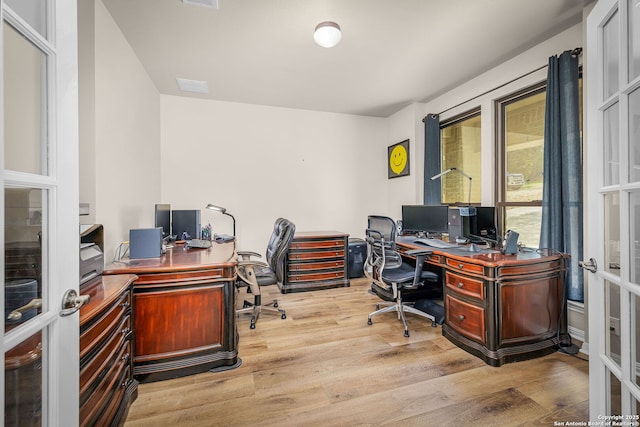 162 Teal Rdg, Canyon Lake, TX 78133 - office space with wood finished floors and french doors