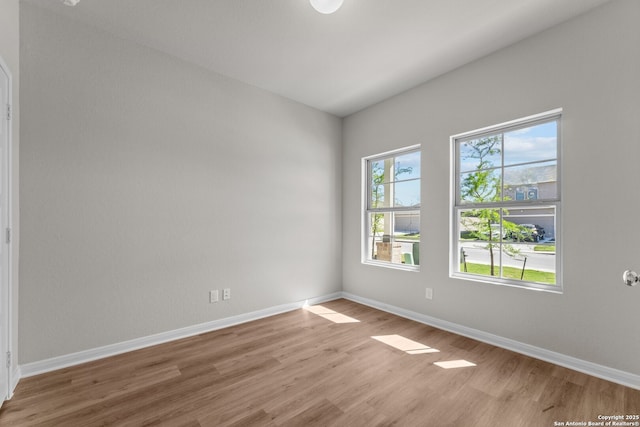 1542 Silver Run, New Braunfels, TX 78130 - empty room with light wood-type flooring and baseboards