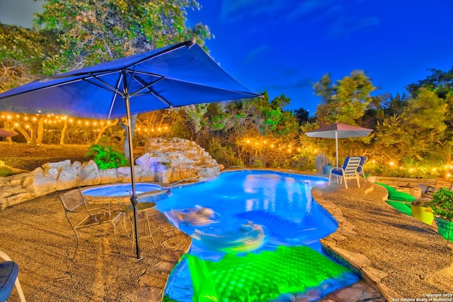 2110 Winding Vw, San Antonio, TX 78260 - view of pool with a pool with connected hot tub