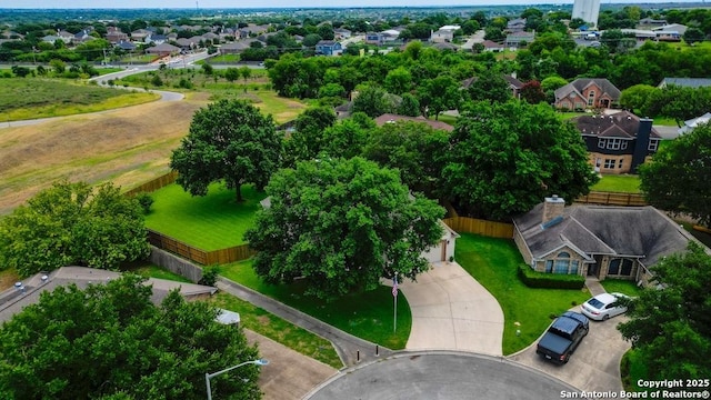 birds eye view of property featuring a residential view