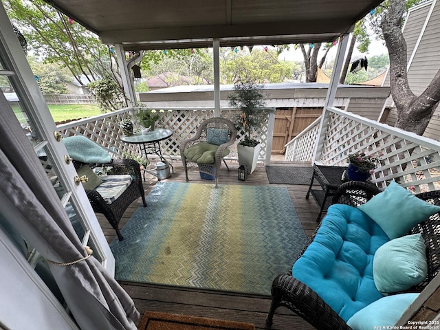 3401 Sugarhill, San Antonio, TX 78230 - view of patio with fence