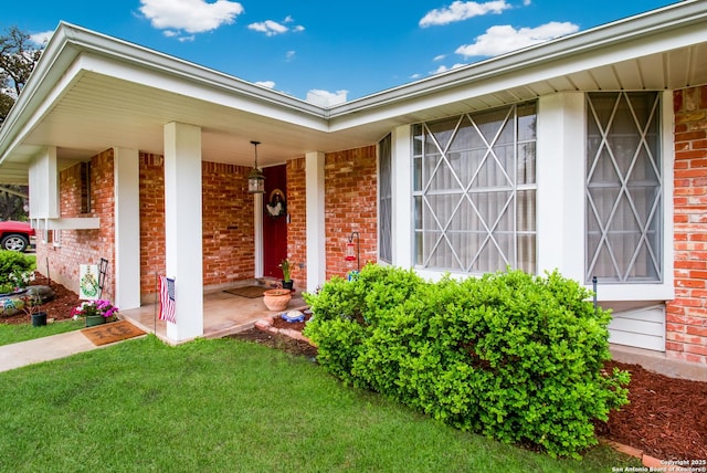 3422 William Penn Dr, San Antonio, TX 78230 - view of exterior entry featuring brick siding and covered porch