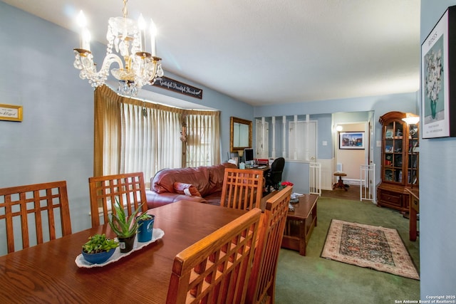 3422 William Penn Dr, San Antonio, TX 78230 - carpeted dining area with a notable chandelier