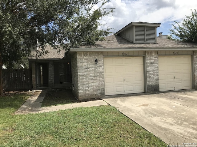 exterior space featuring fence and concrete driveway