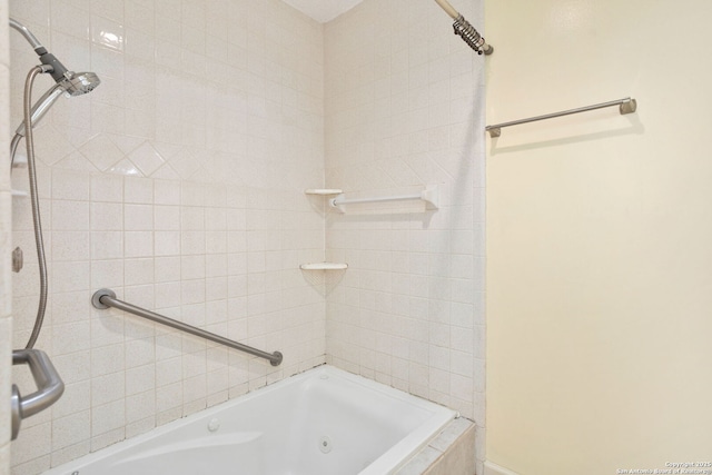 bathroom featuring a combined bath / shower with jetted tub