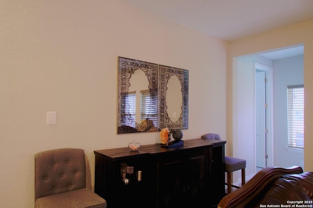 view of sitting room