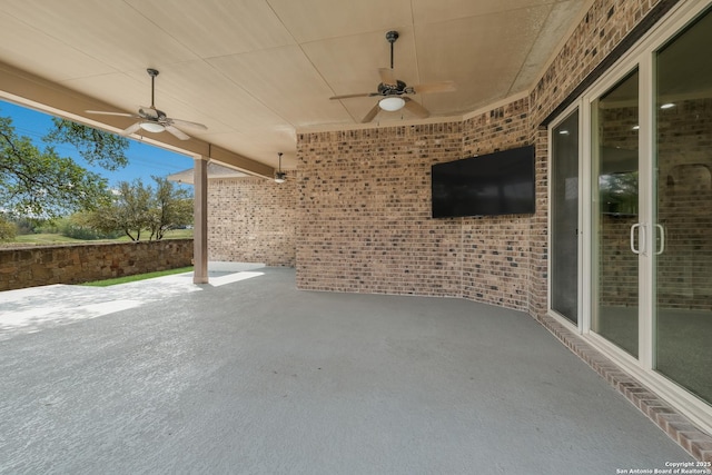 6114 Amber Rose, San Antonio, TX 78253 - view of patio / terrace featuring a ceiling fan