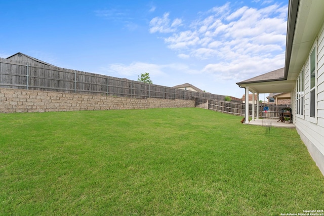 217 Blaze Moon, Cibolo, TX 78108 - view of yard featuring a patio area