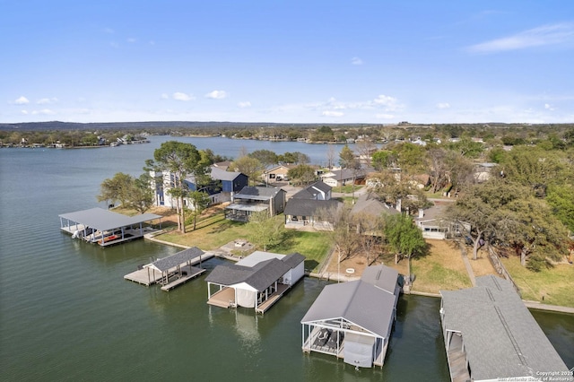411 W Greenbriar Dr, Granite Shoals, TX 78654 - bird's eye view featuring a water view