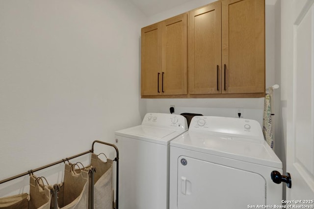 5038 Fawn Lake Dr, San Antonio, TX 78244 - laundry room featuring cabinet space and independent washer and dryer